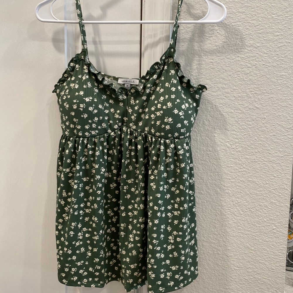 NWT White a birch tank top